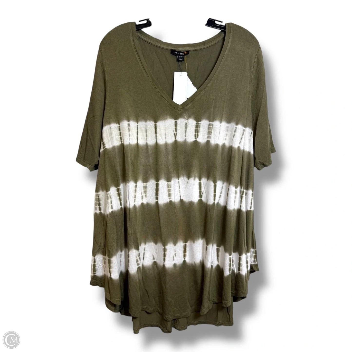 Top Short Sleeve By Lane Bryant In Green, Size: 18