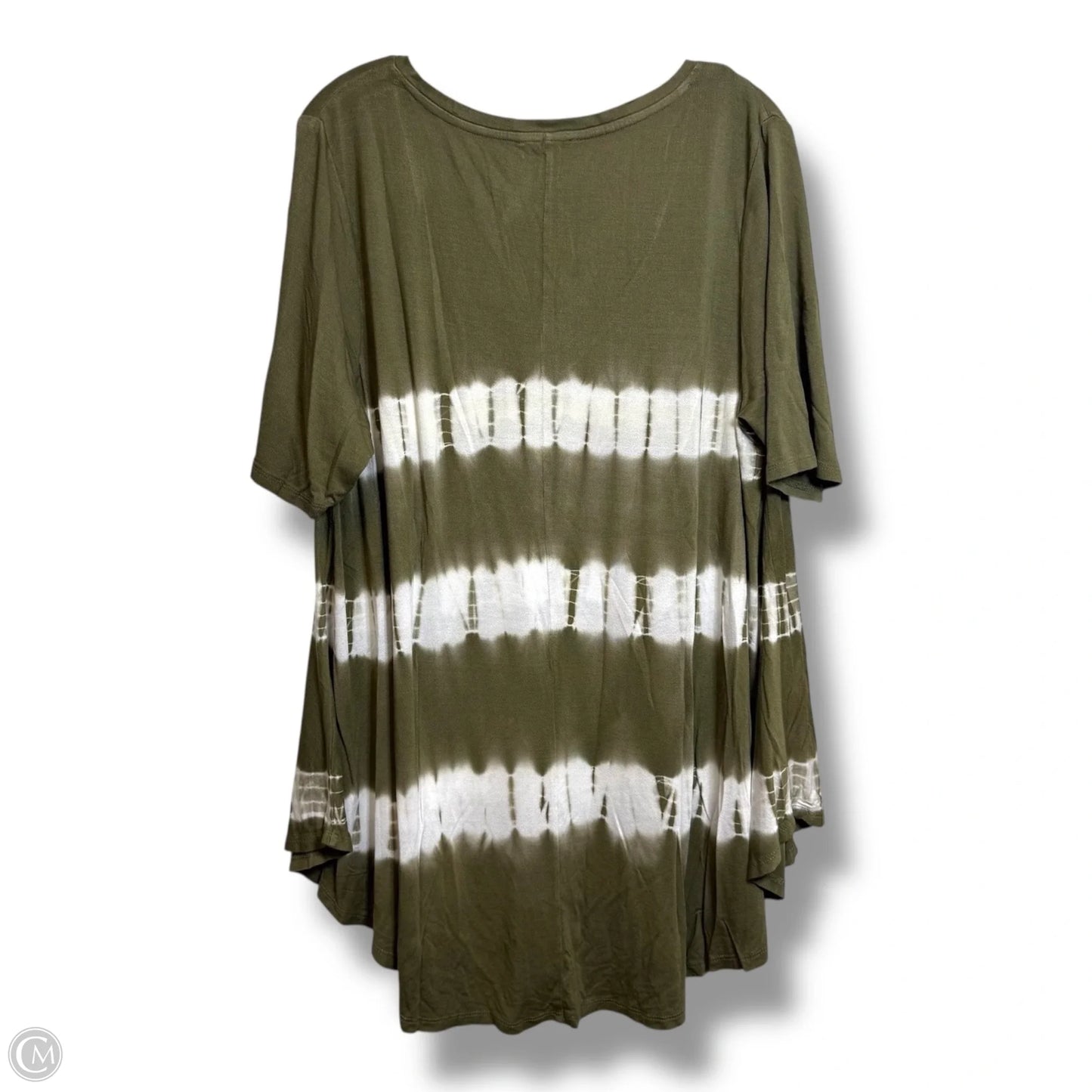 Top Short Sleeve By Lane Bryant In Green, Size: 18