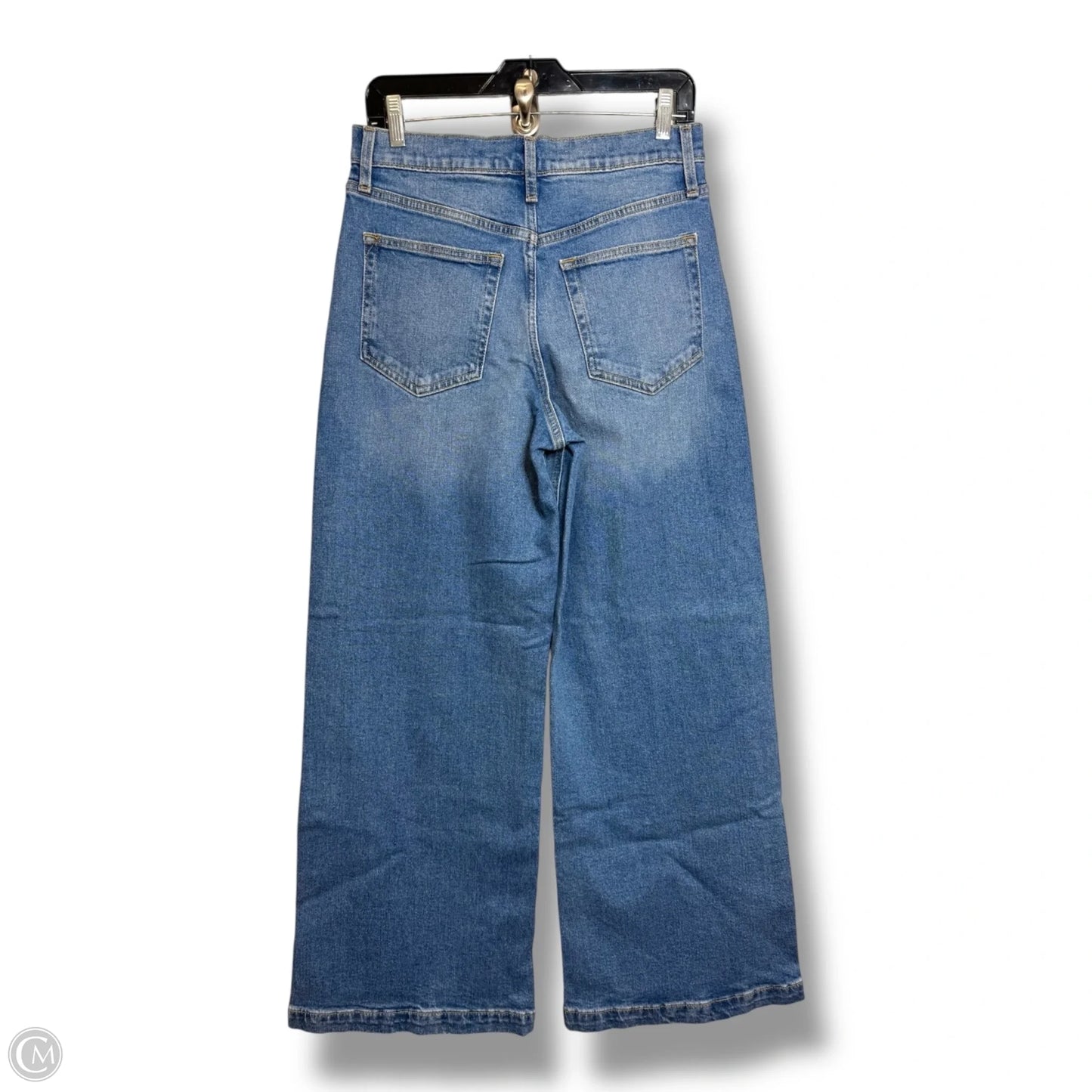 Jeans Wide Leg By Gap In Blue Denim, Size: 8