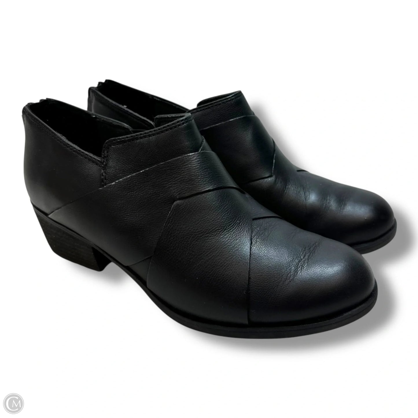Boots Ankle Flats By Clarks In Black, Size: 7.5
