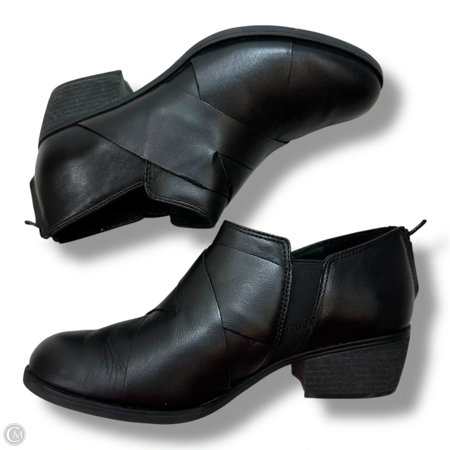 Boots Ankle Flats By Clarks In Black, Size: 7.5
