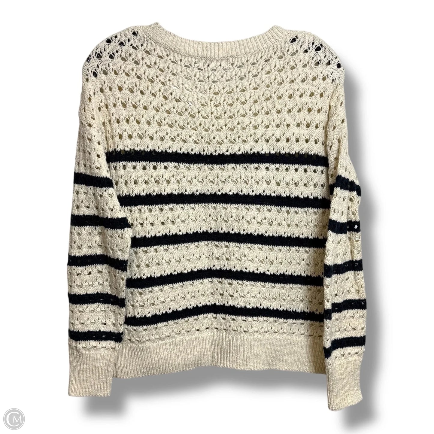 Sweater By Evereve In Black & Cream, Size: S