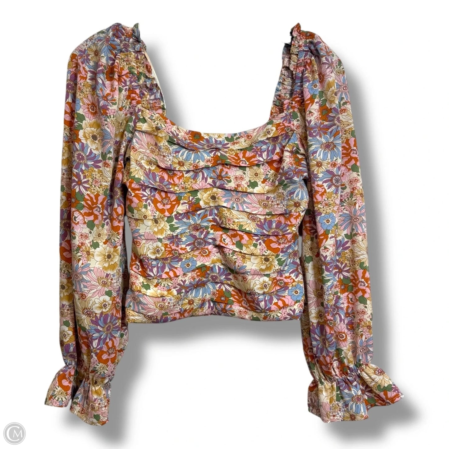 Top Long Sleeve By Entro In Floral Print, Size: S