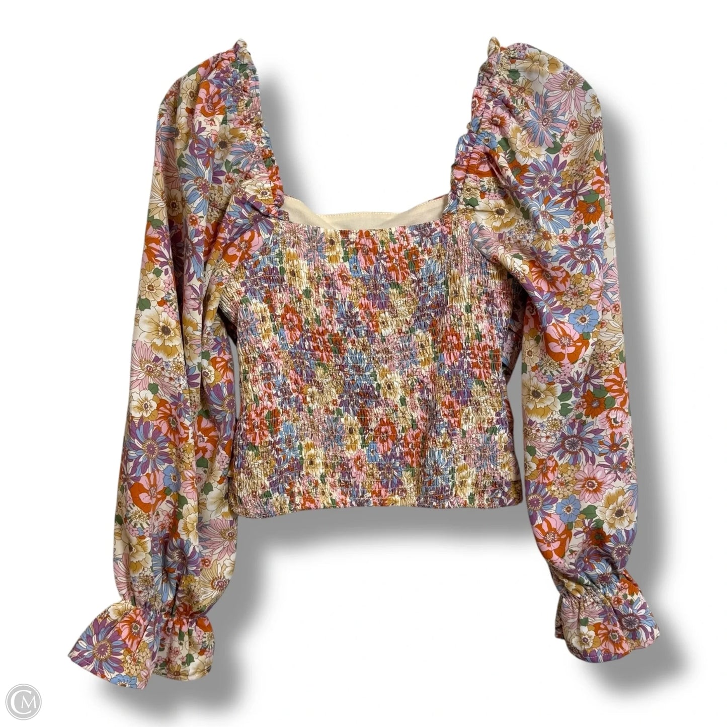 Top Long Sleeve By Entro In Floral Print, Size: S