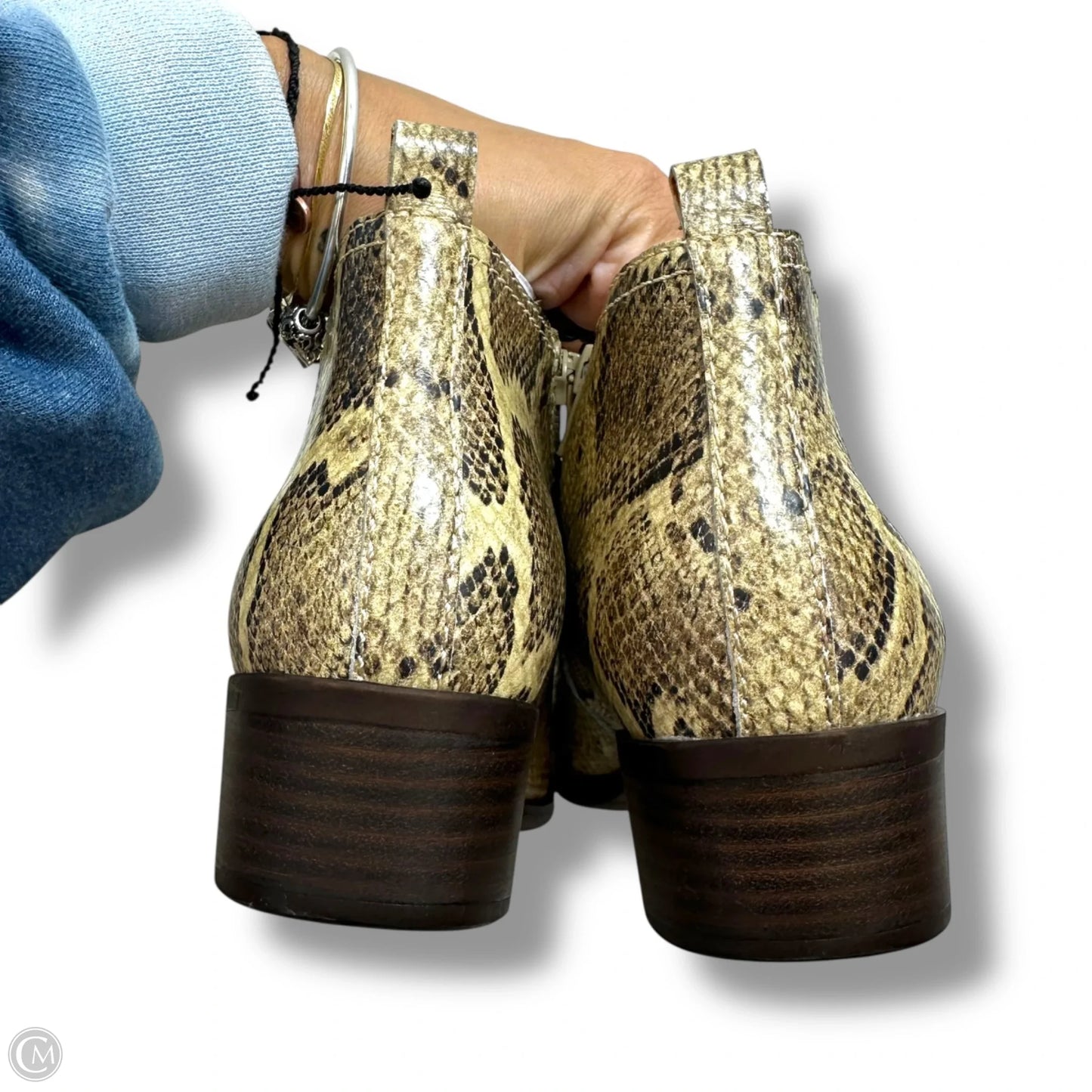 Boots Ankle Flats By Lucky Brand In Animal Print, Size: 8.5
