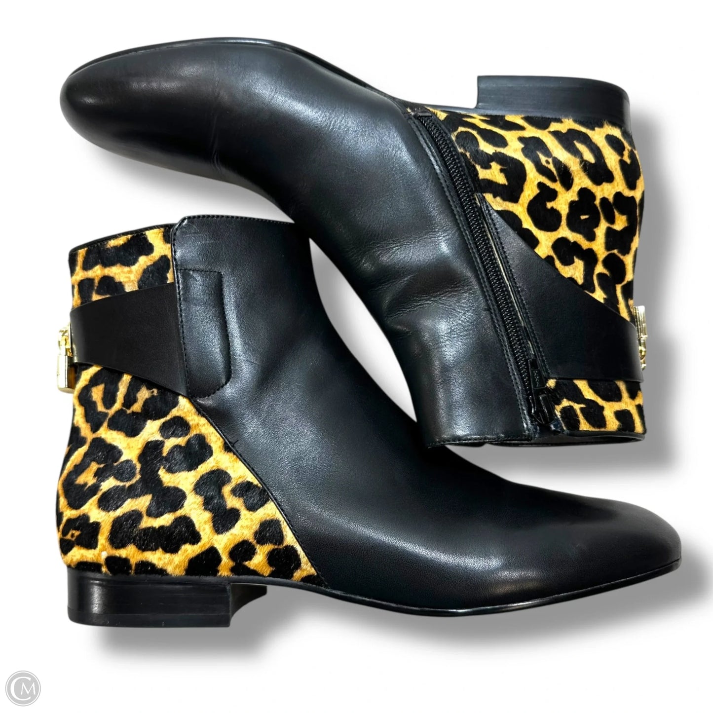 Boots Ankle Flats By Michael By Michael Kors In Animal Print, Size: 8.5