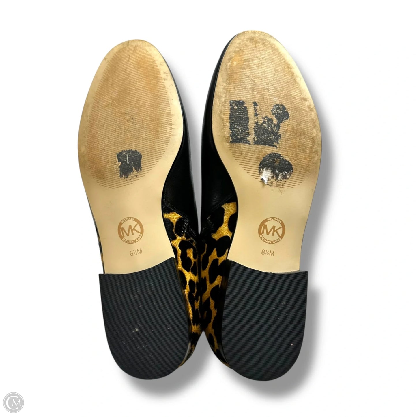 Boots Ankle Flats By Michael By Michael Kors In Animal Print, Size: 8.5