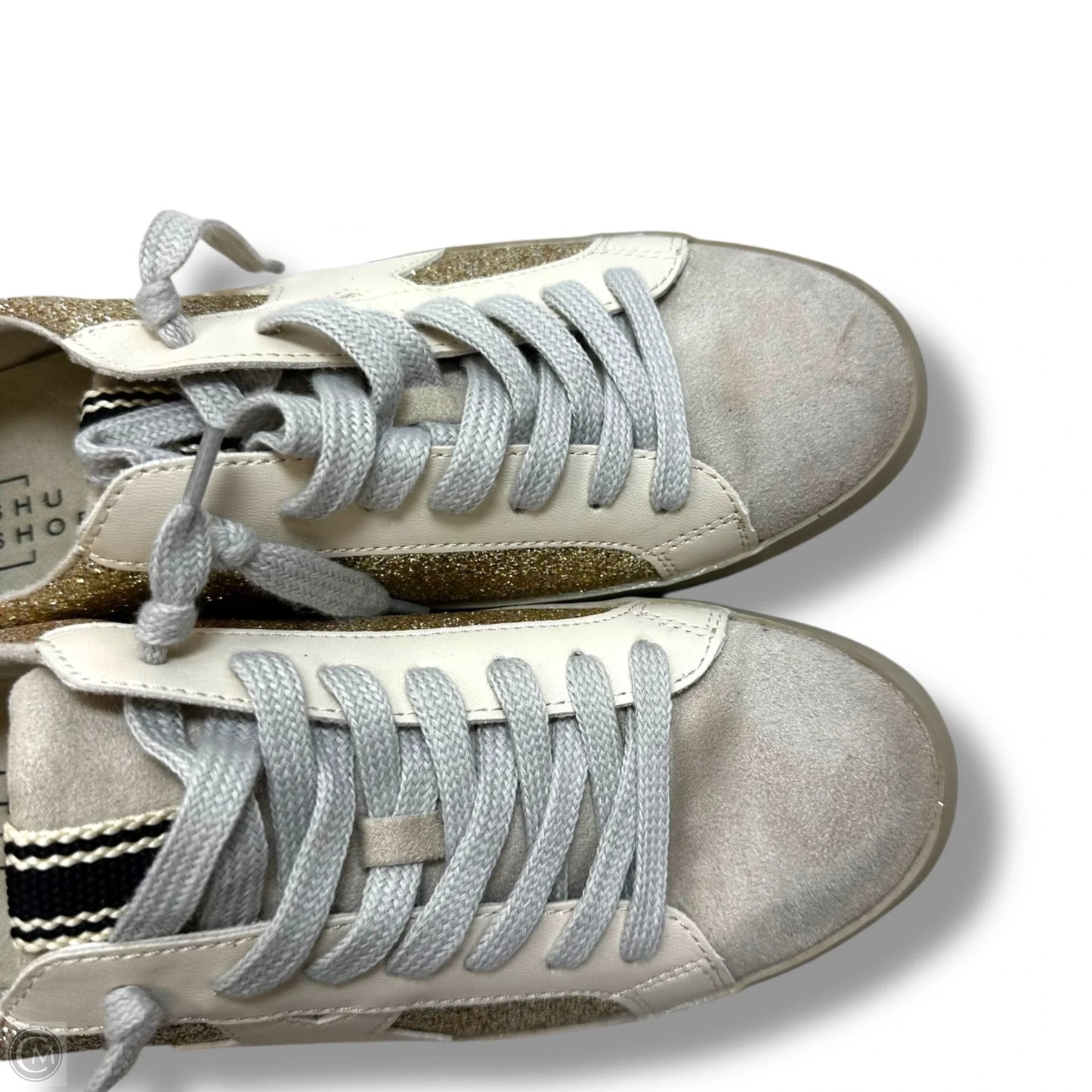 Shoes Sneakers By Shu Shop In Gold, Size: 8.5