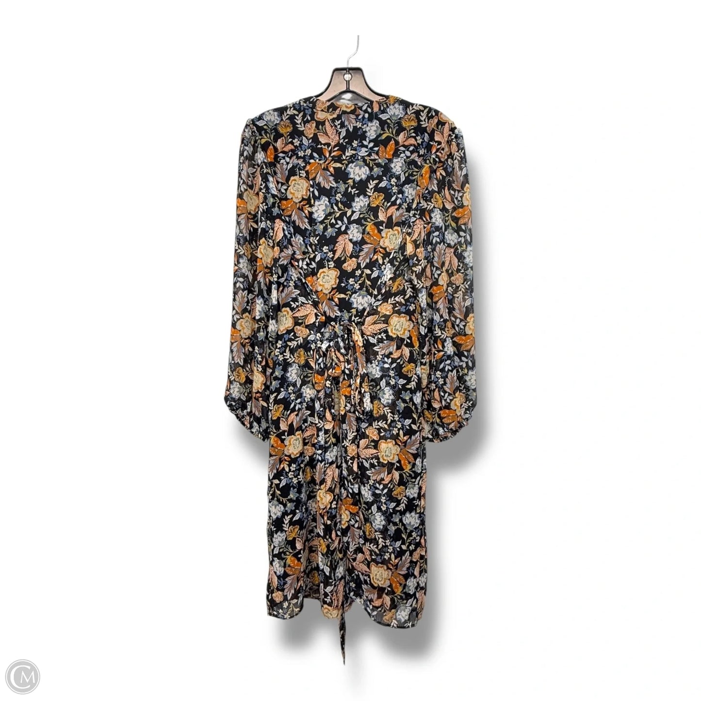 Dress Casual Midi By Msk In Floral Print, Size: 16