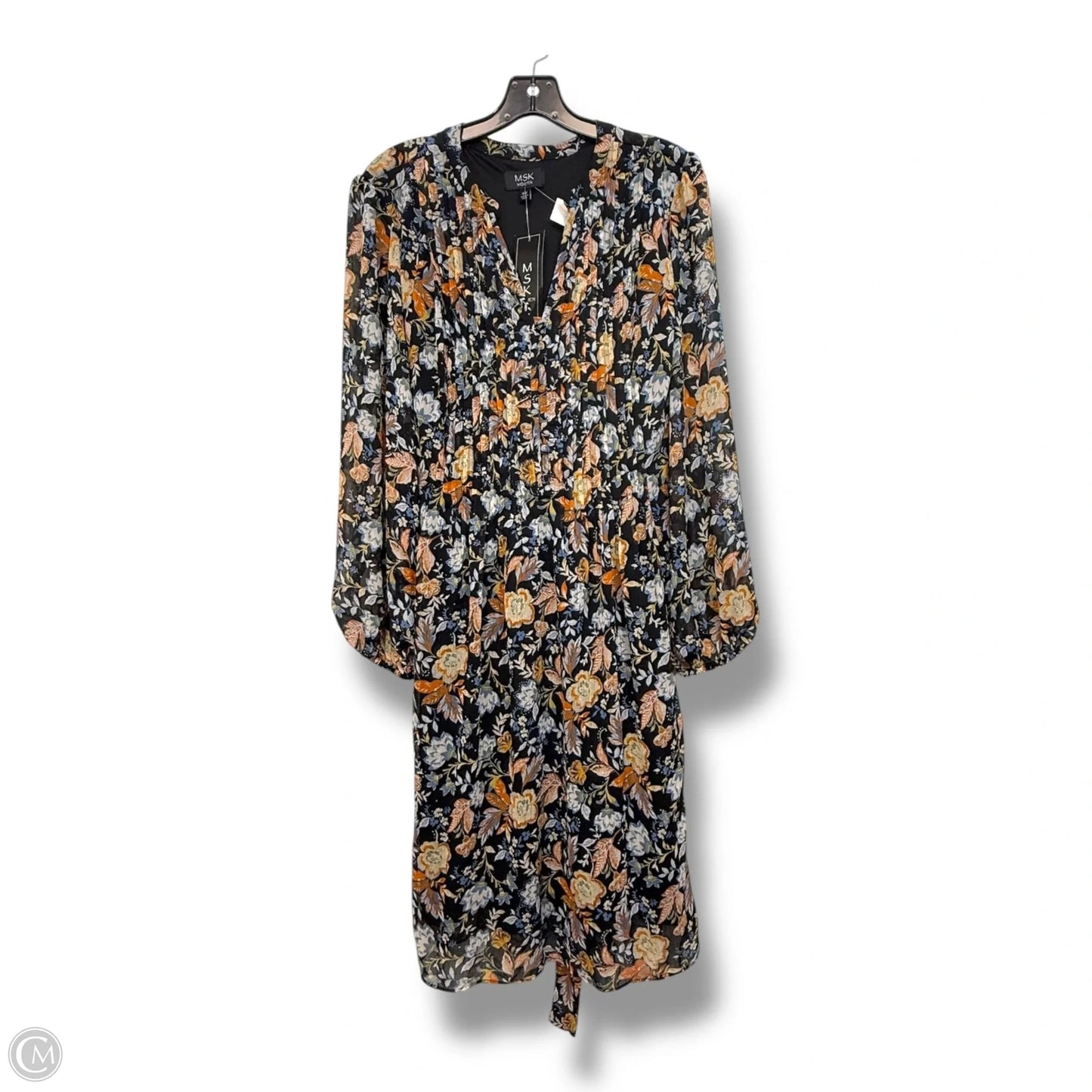 Dress Casual Midi By Msk In Floral Print, Size: 16