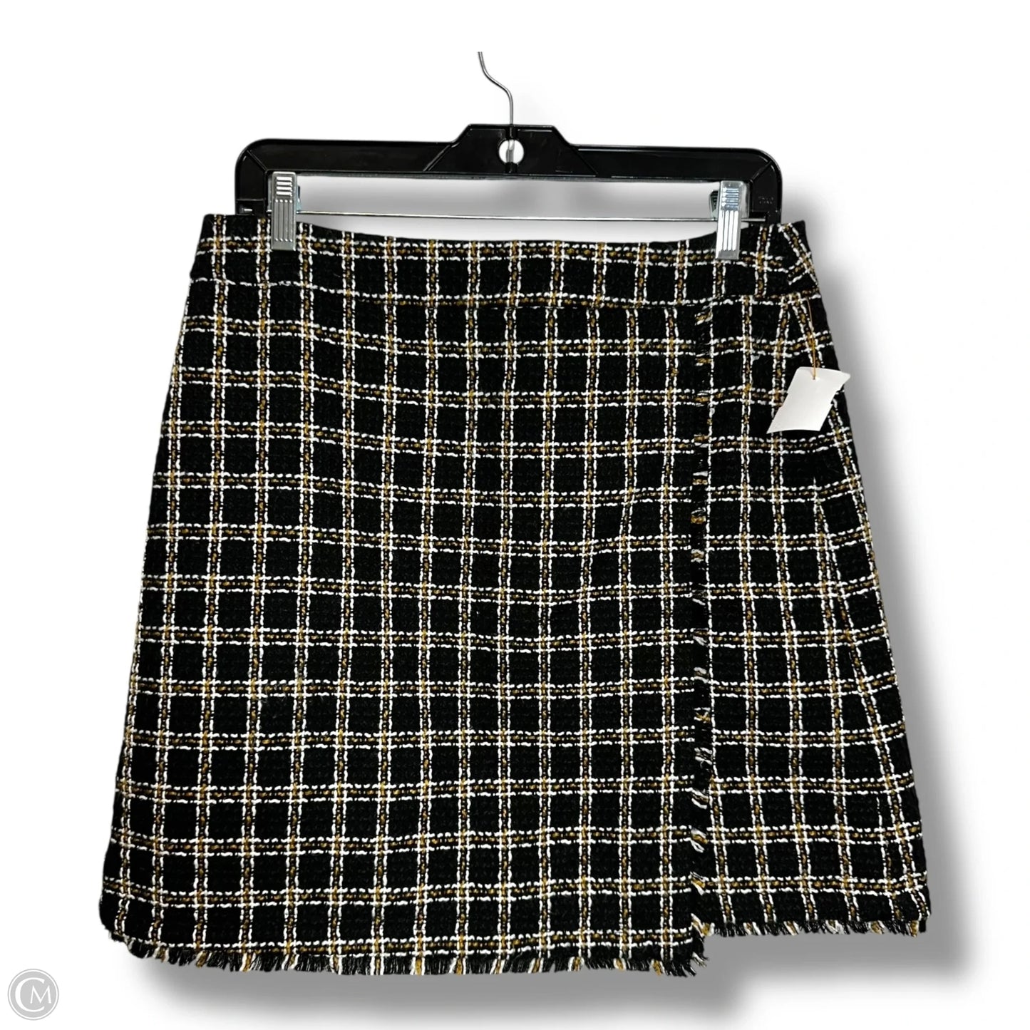Skirt Mini & Short By Loft In Plaid Pattern, Size: 8