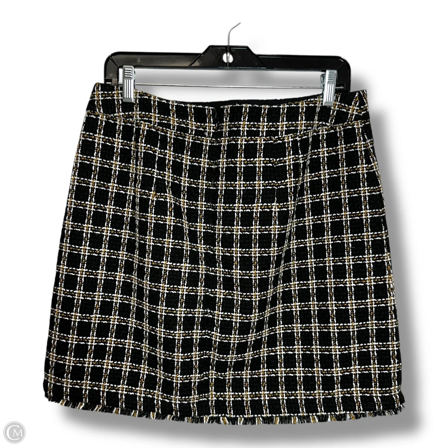 Skirt Mini & Short By Loft In Plaid Pattern, Size: 8