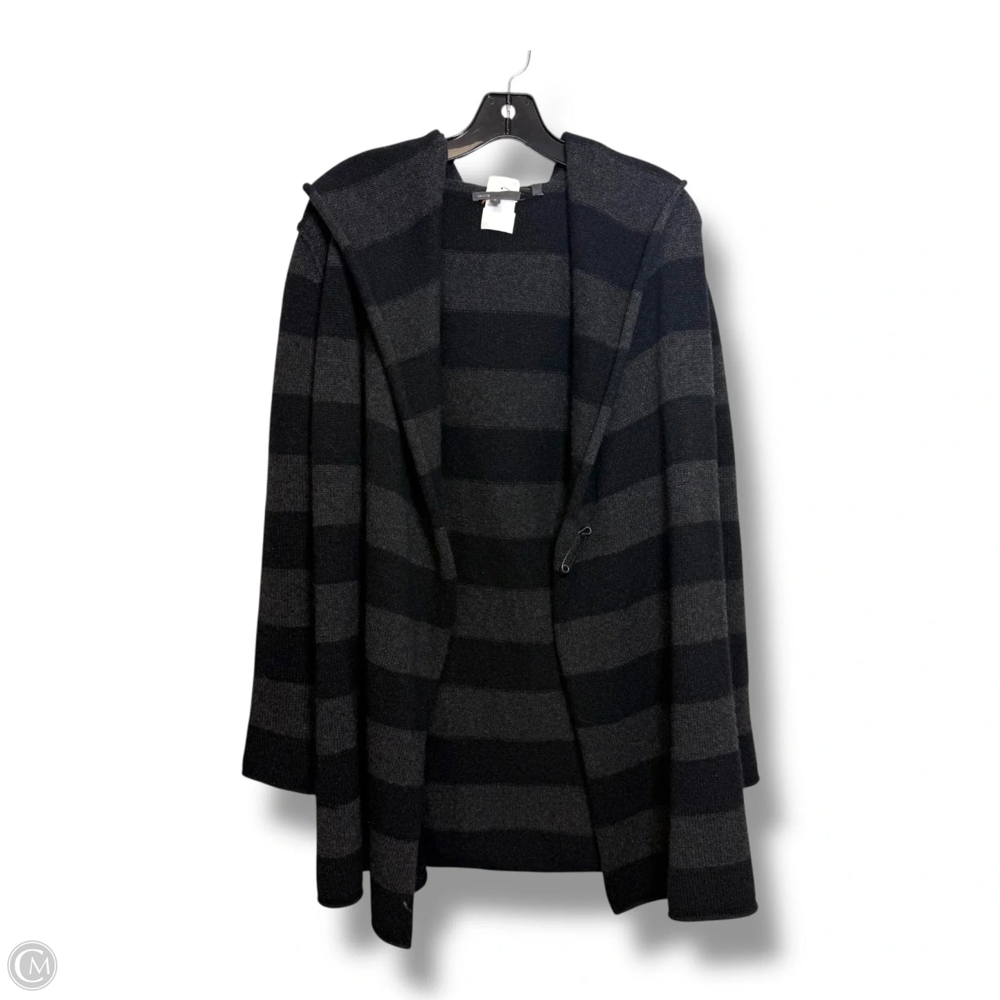Cardigan By Vince In Black & Grey, Size: S