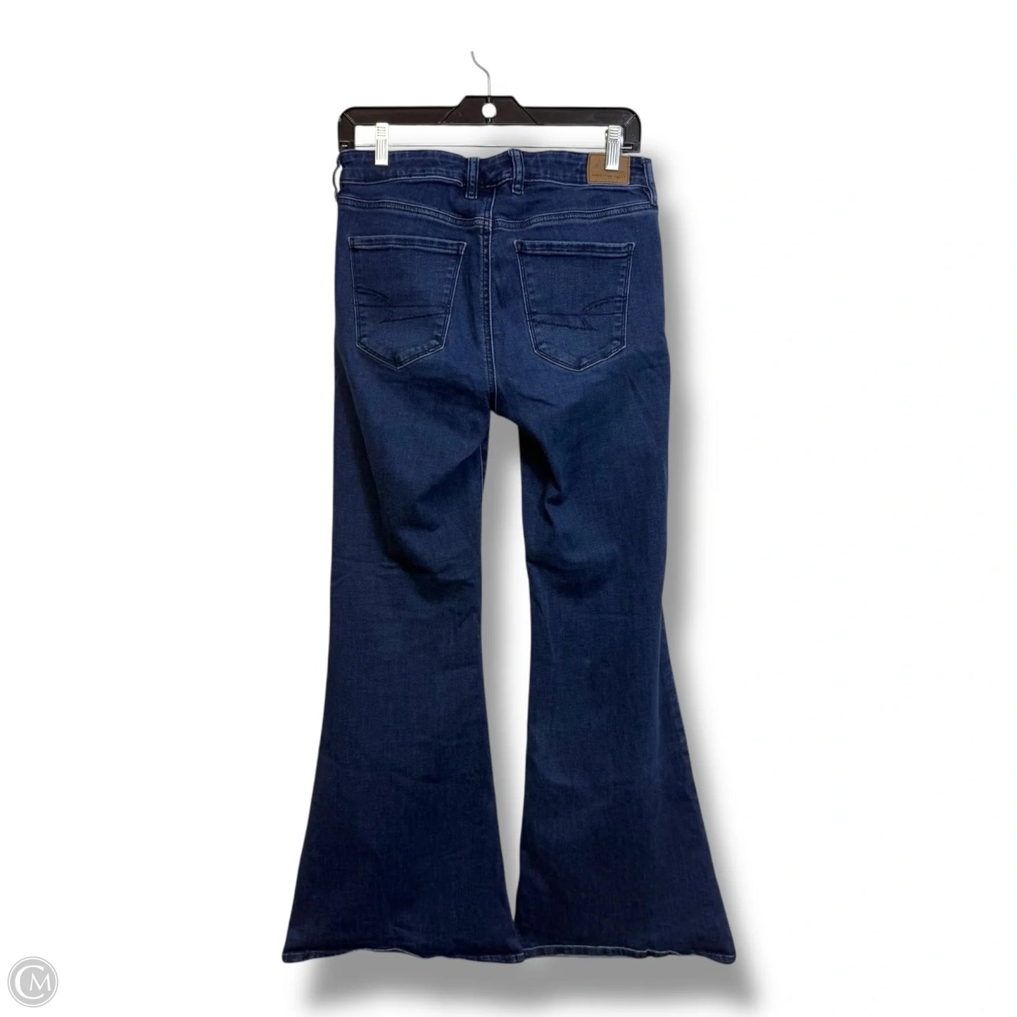 Jeans Flared By American Eagle In Blue Denim, Size: 8