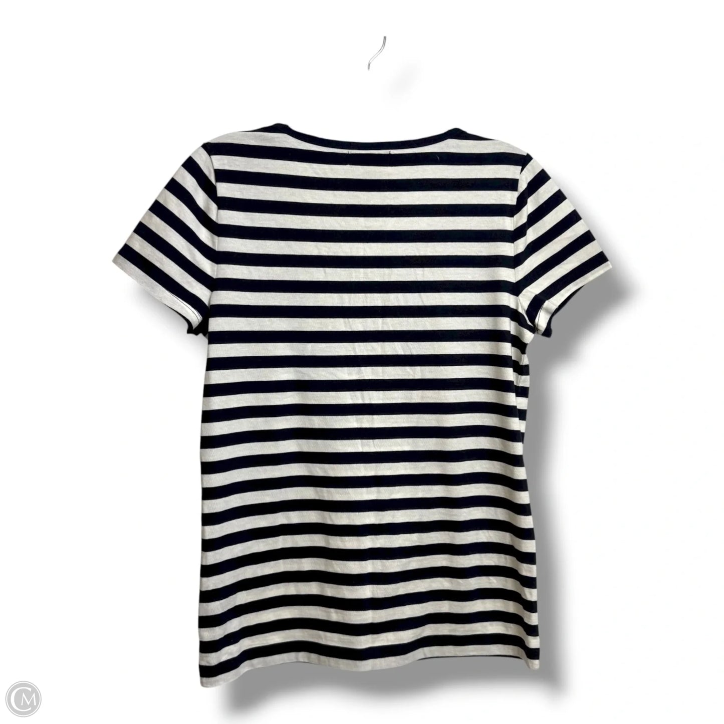 Top Short Sleeve By Lauren By Ralph Lauren In Striped Pattern, Size: Xs
