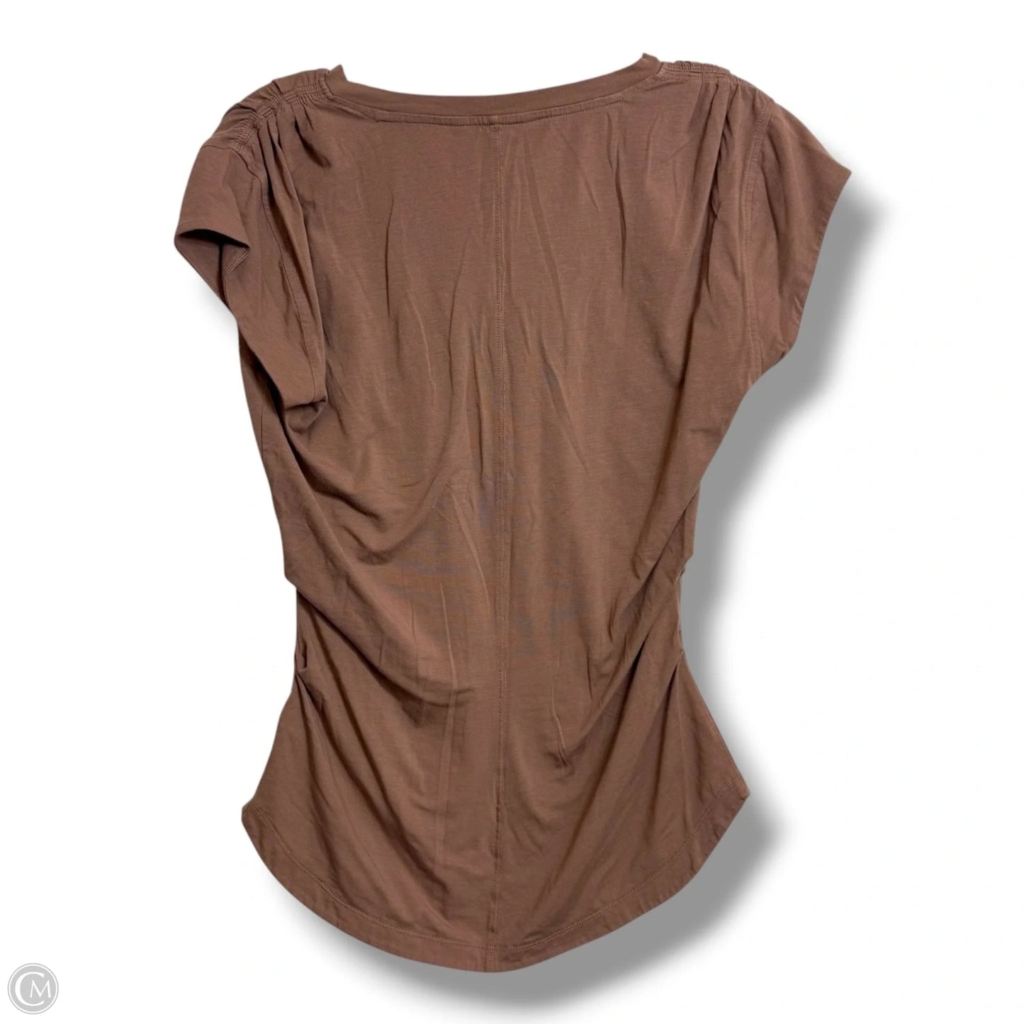 Athletic Top Short Sleeve By Athleta In Brown, Size: M