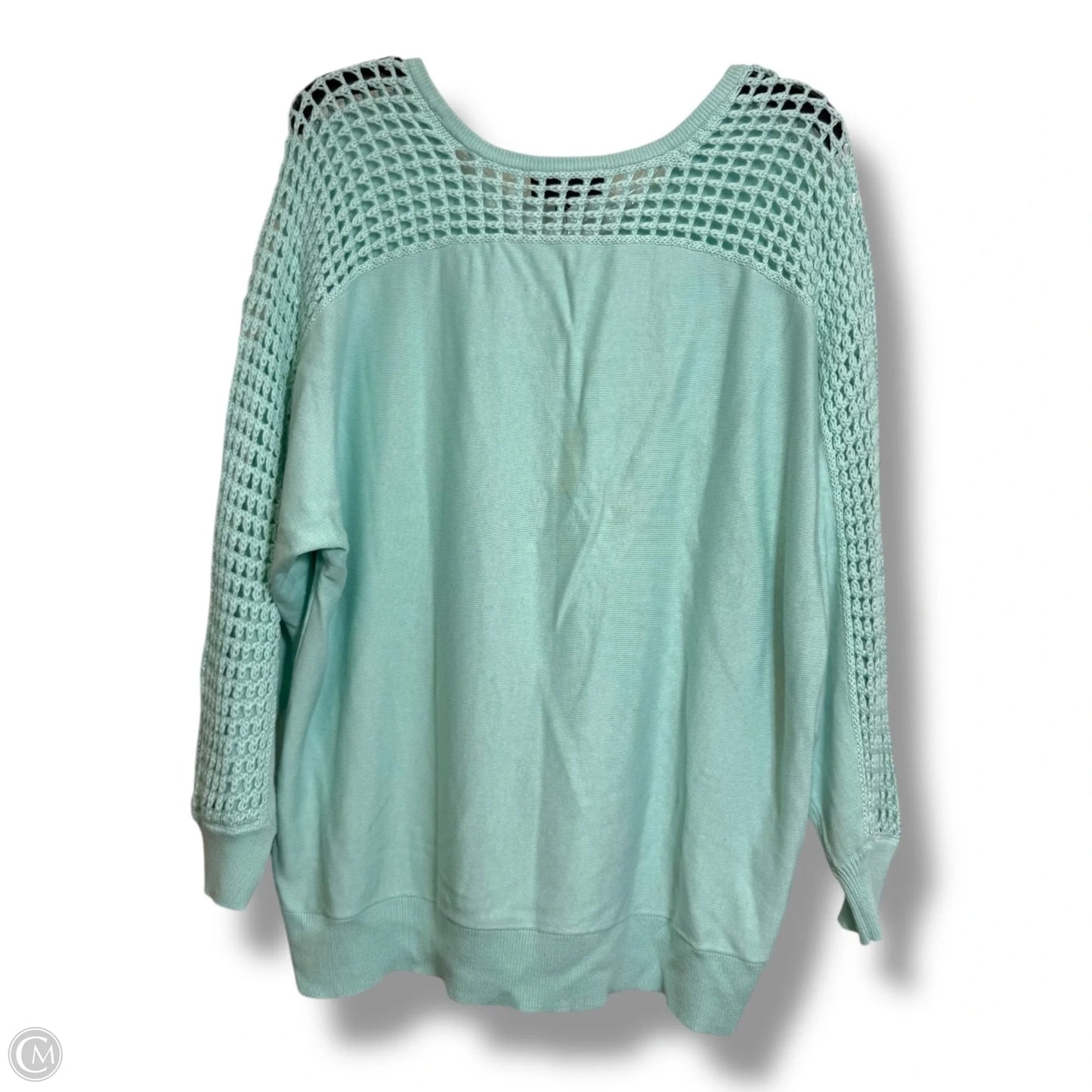 Sweater By Lane Bryant In Aqua, Size: 1x