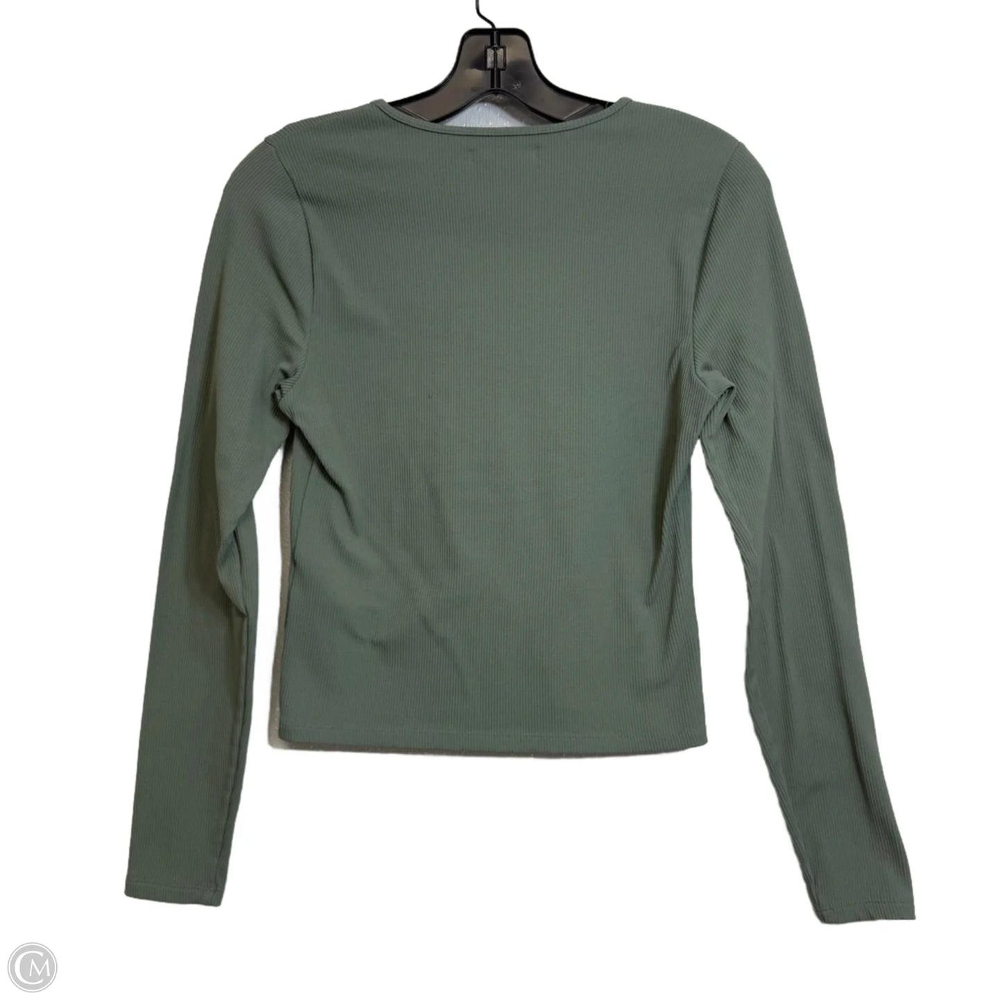 Top Long Sleeve By Abercrombie And Fitch In Green, Size: M