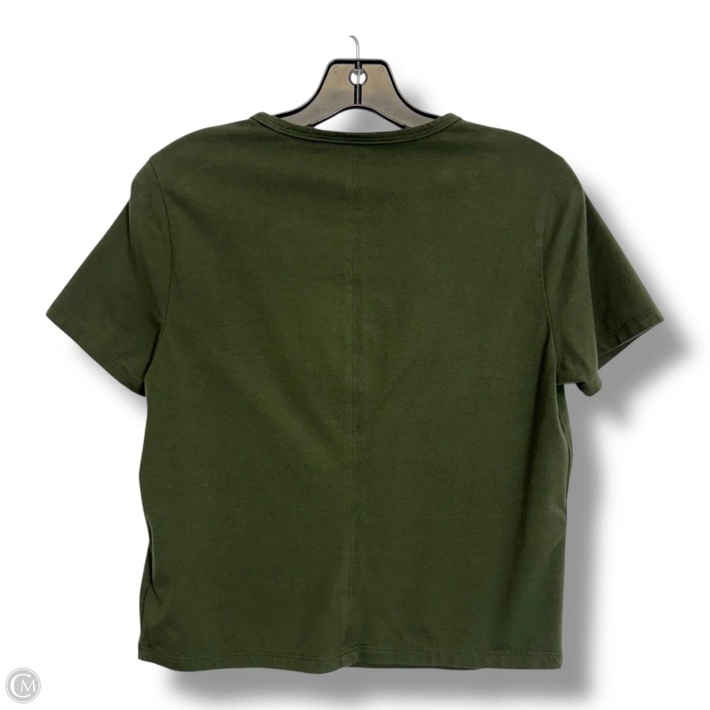 Athletic Top Short Sleeve By Athleta In Green, Size: M