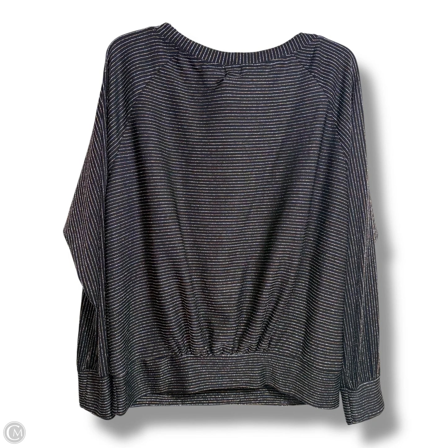 Top Long Sleeve By Peyton Jensen In Black, Size: L