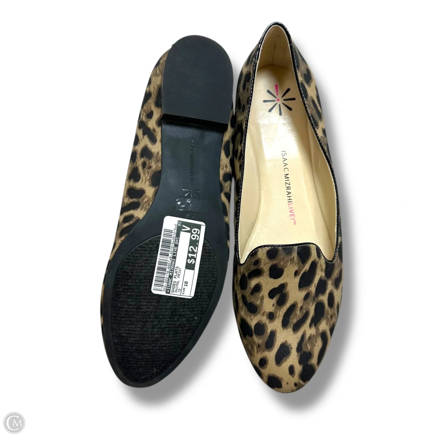 Shoes Flats By Isaac Mizrahi Live Qvc In Animal Print, Size: 10