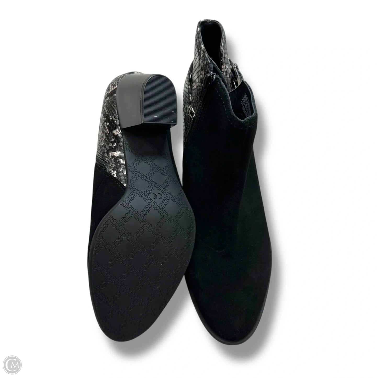 Boots Ankle Heels By Vionic In Black, Size: 10