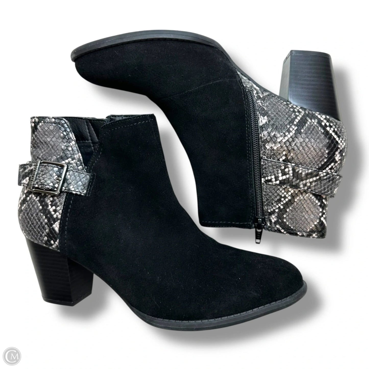 Boots Ankle Heels By Vionic In Black, Size: 10
