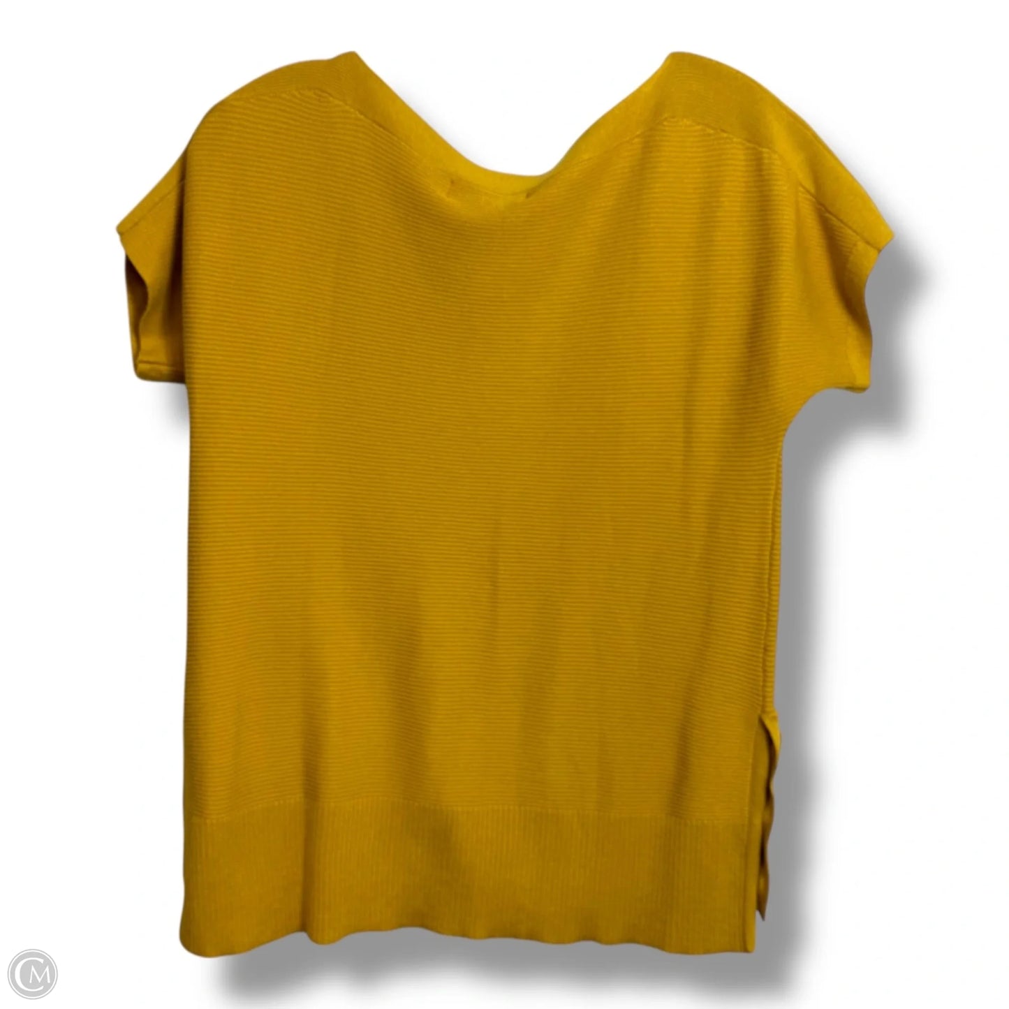 Top Short Sleeve By Marled In Gold, Size: S