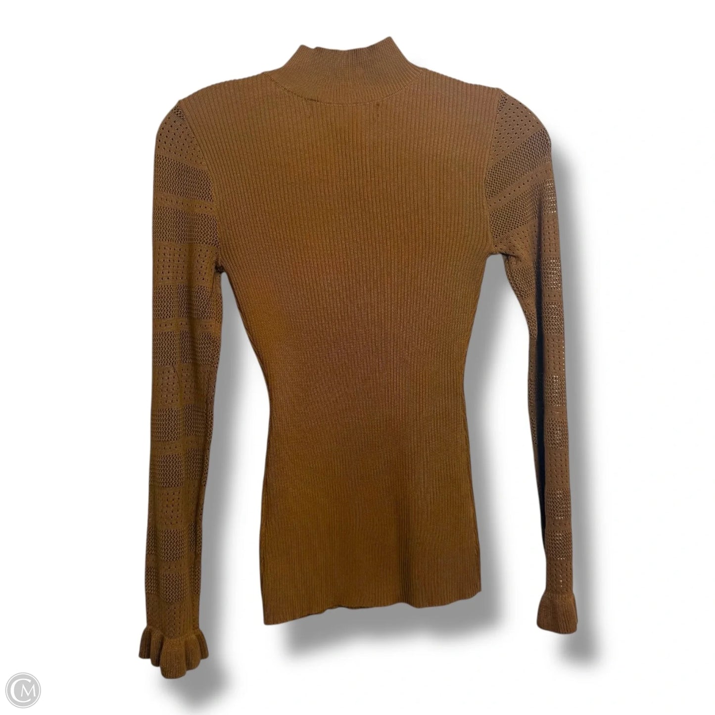 Top Long Sleeve By Clothes Mentor In Brown, Size: S
