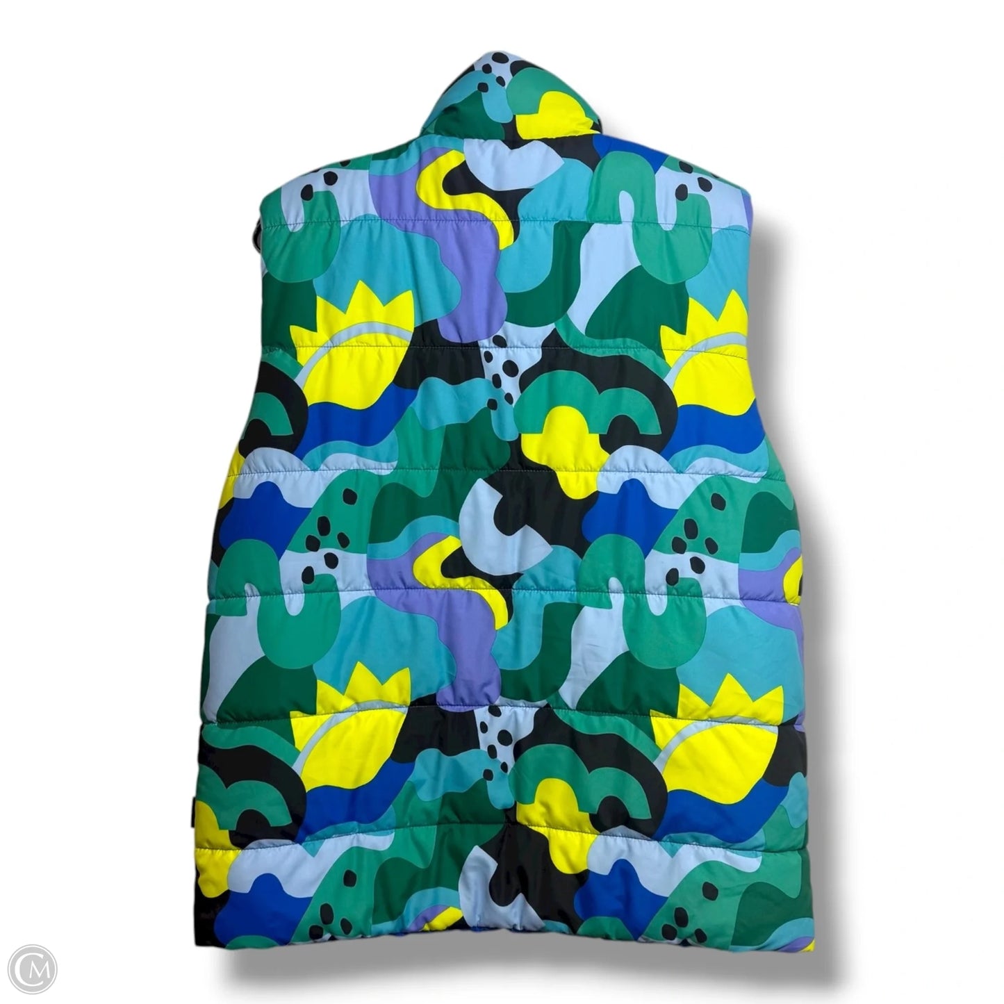 Reversible Vest Puffer & Quilted By Clothes Mentor In Multi-colored, Size: M