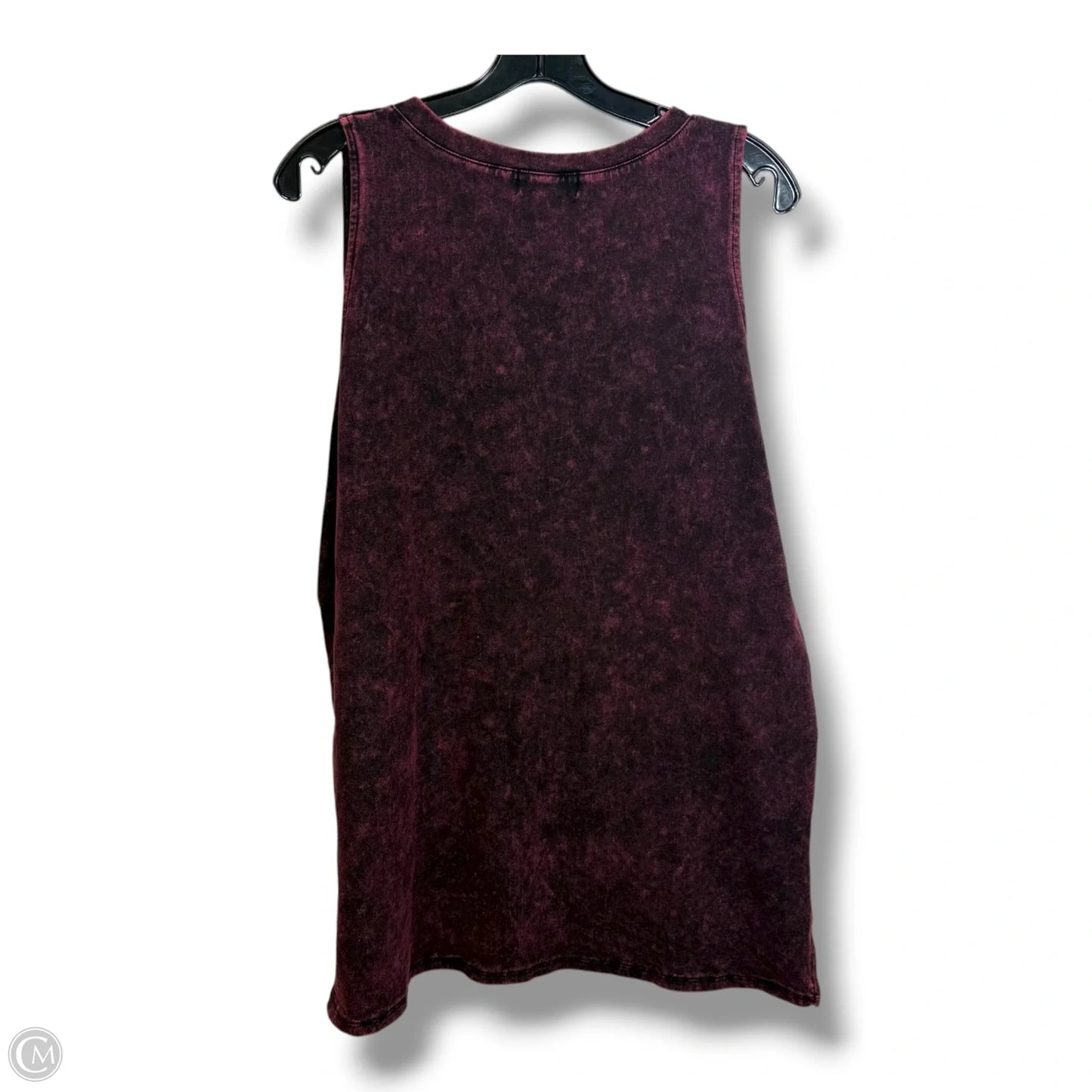 Tank Top By Zenana In Maroon, Size: L