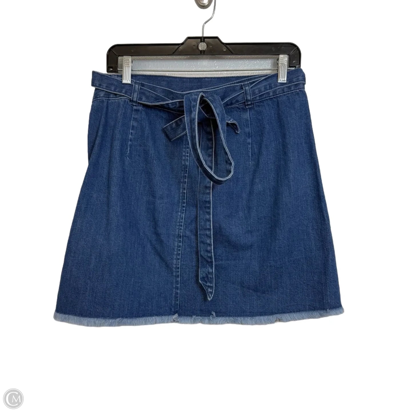 Skirt Mini & Short By Madewell In Blue Denim, Size: L