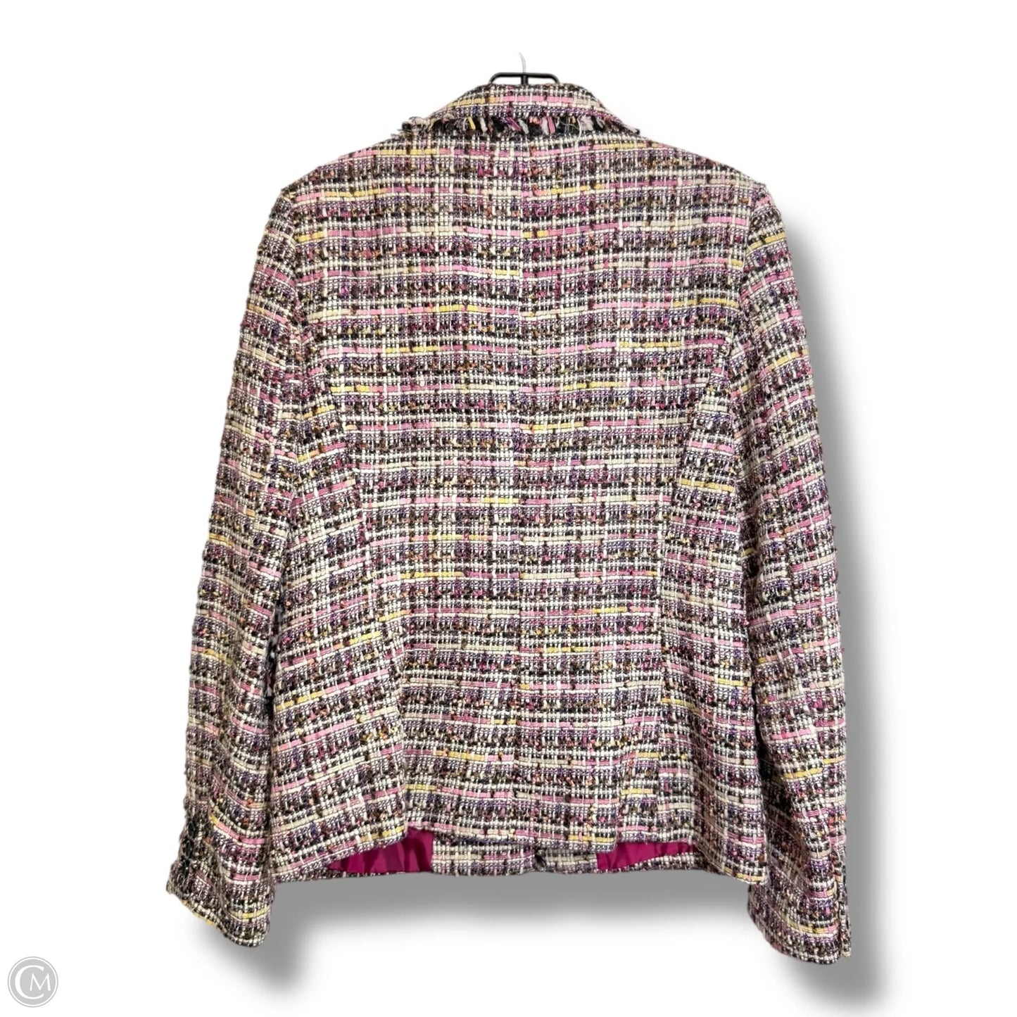 Blazer By Dkny In Plaid Pattern, Size: 8
