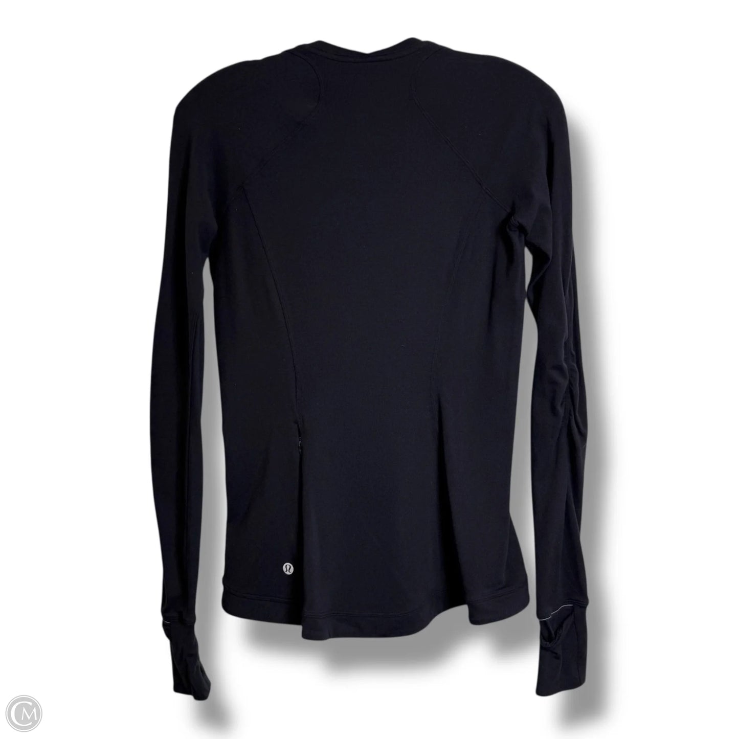Athletic Top Long Sleeve Crewneck By Lululemon In Black, Size: 6