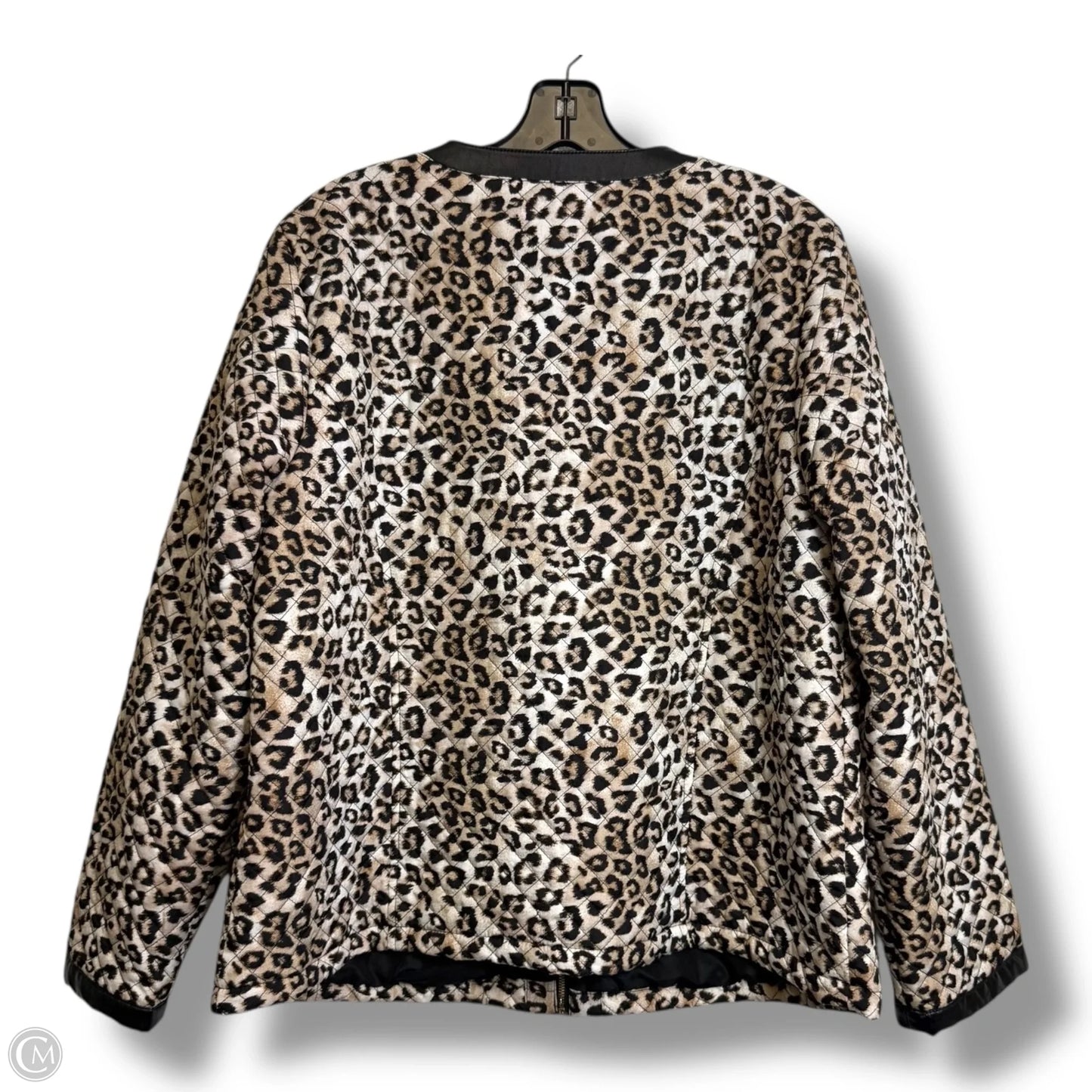 Jacket Other By Chicos In Animal Print, Size: L