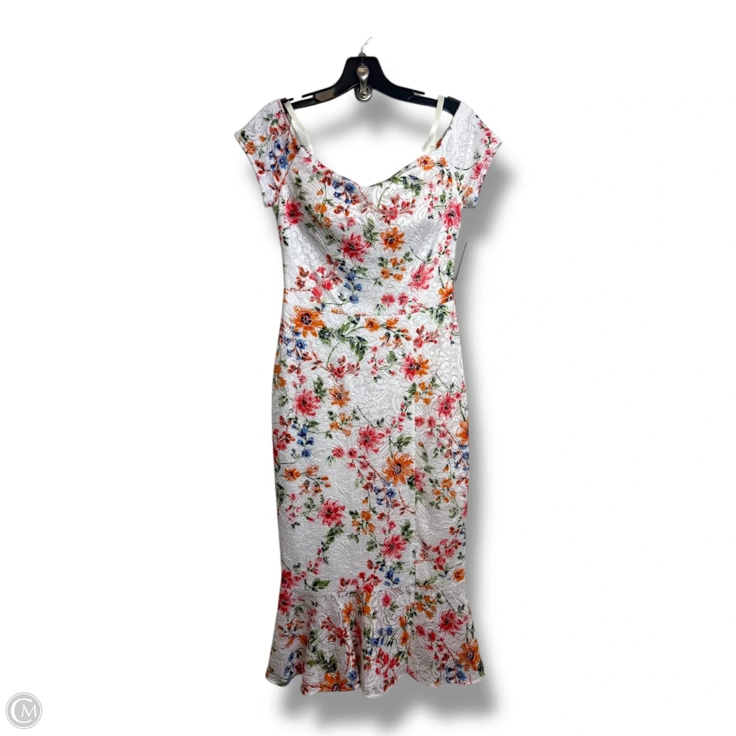 Dress Party Long By Guess In White, Size: 4