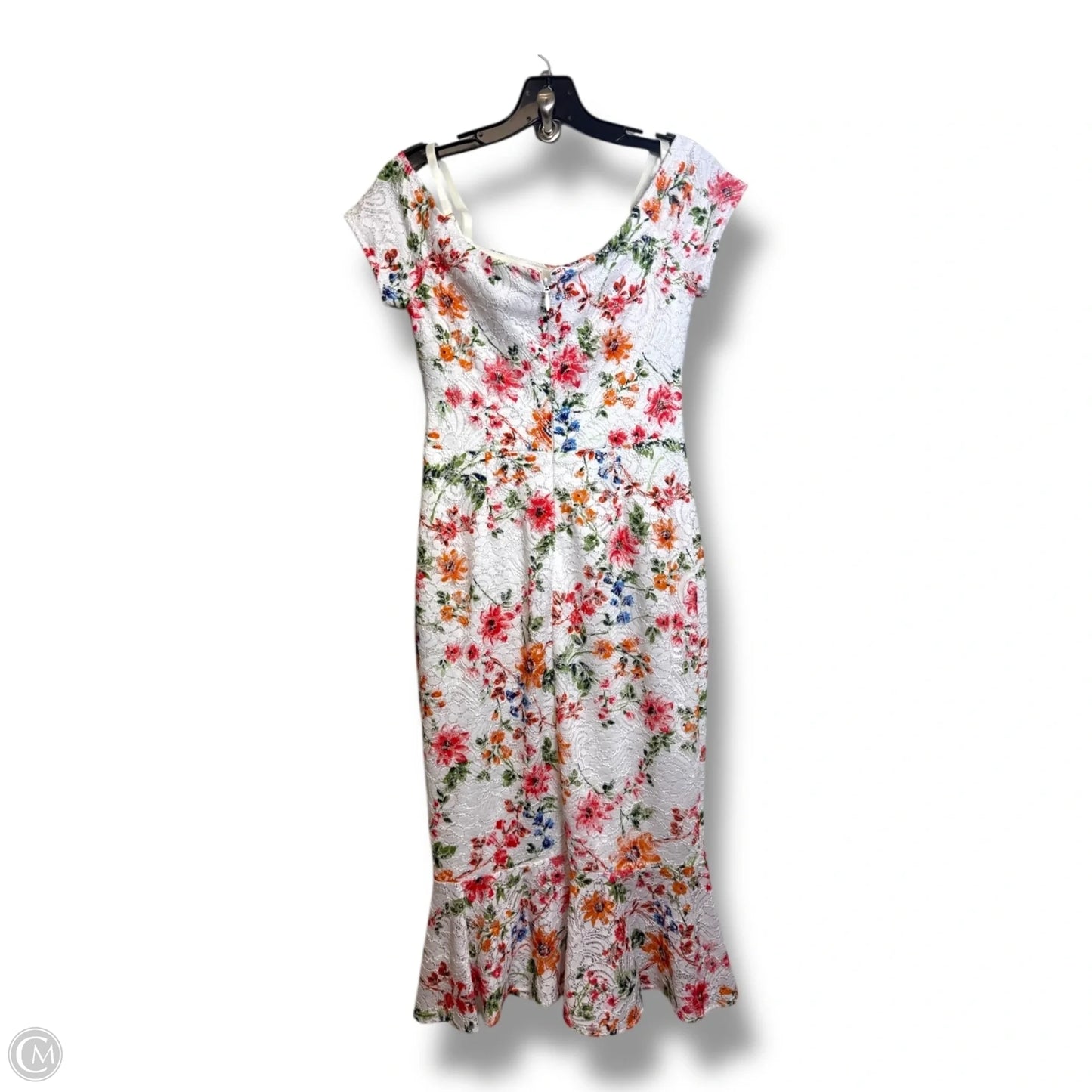 Dress Party Long By Guess In White, Size: 4