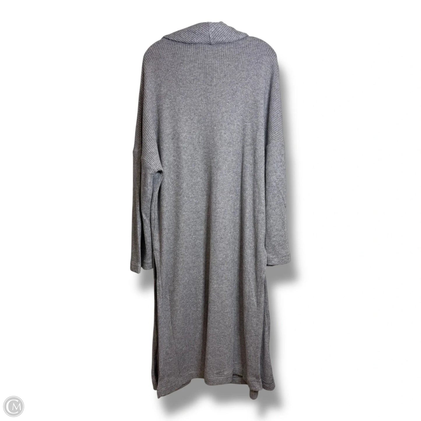 Cardigan By Express In Grey & Silver, Size: M