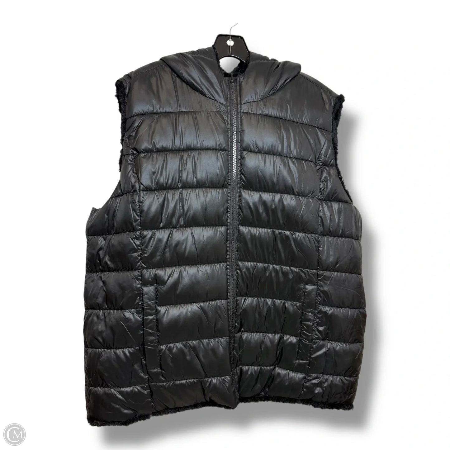 REVERSIBLE Vest Puffer & Quilted By New York And Co In Black, Size: Xxl