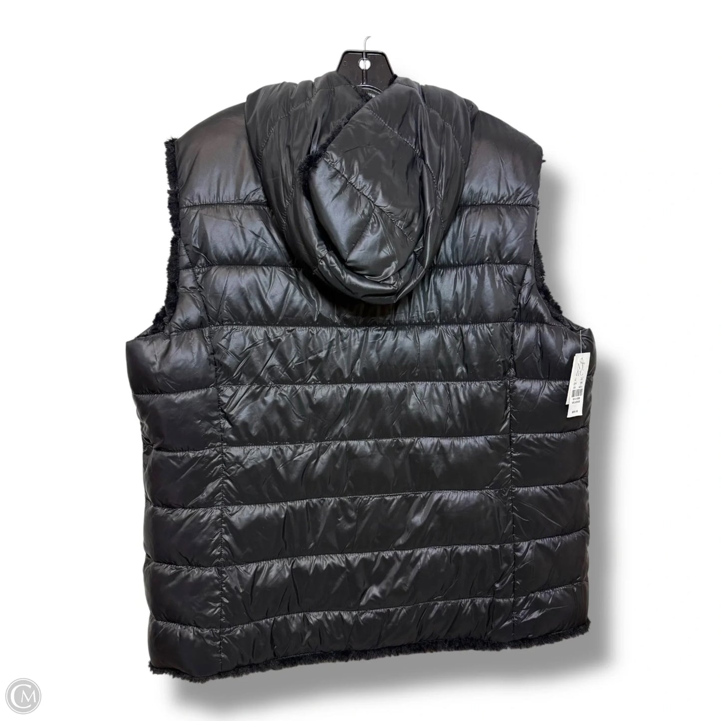 REVERSIBLE Vest Puffer & Quilted By New York And Co In Black, Size: Xxl