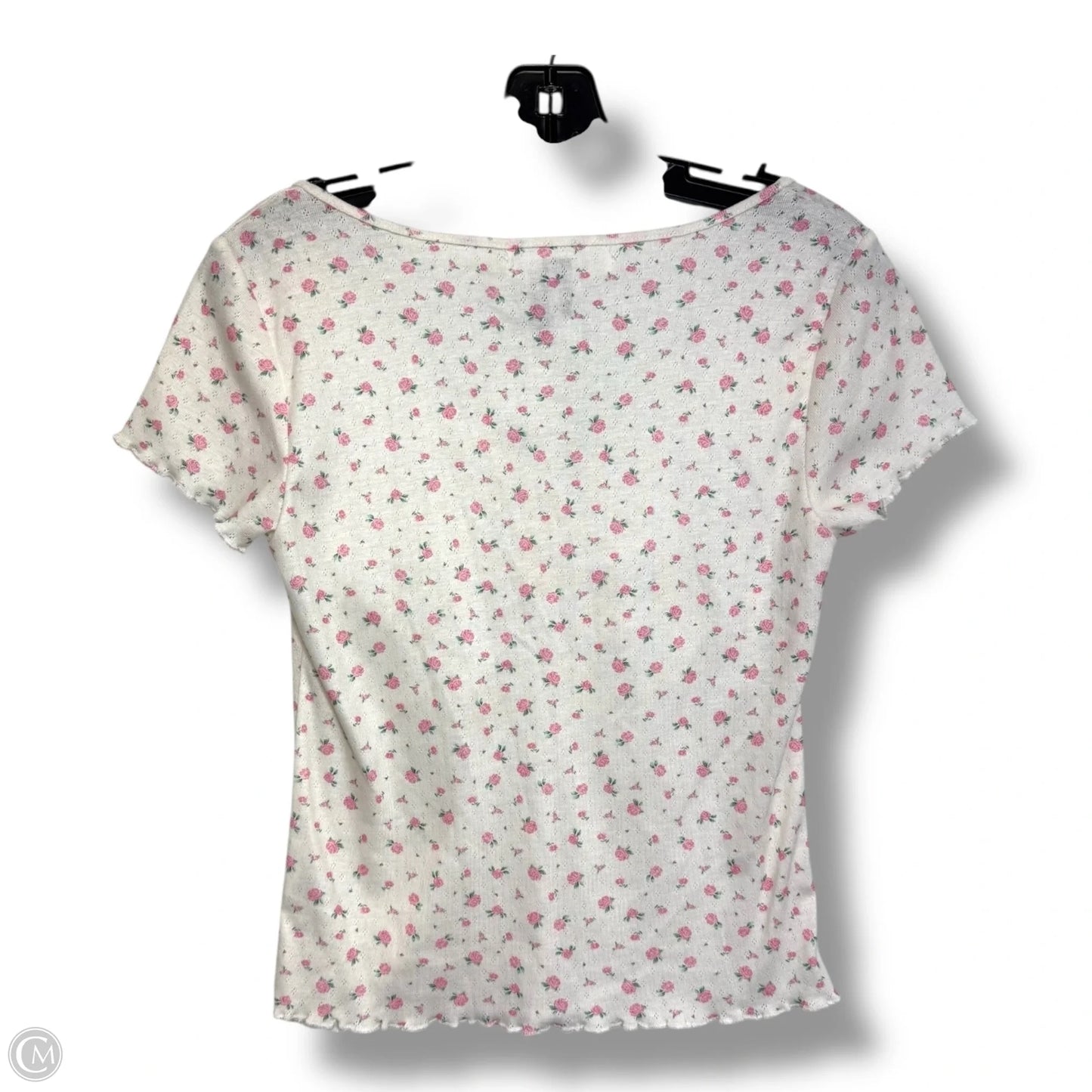 Top Short Sleeve Basic By Elodie In White, Size: M