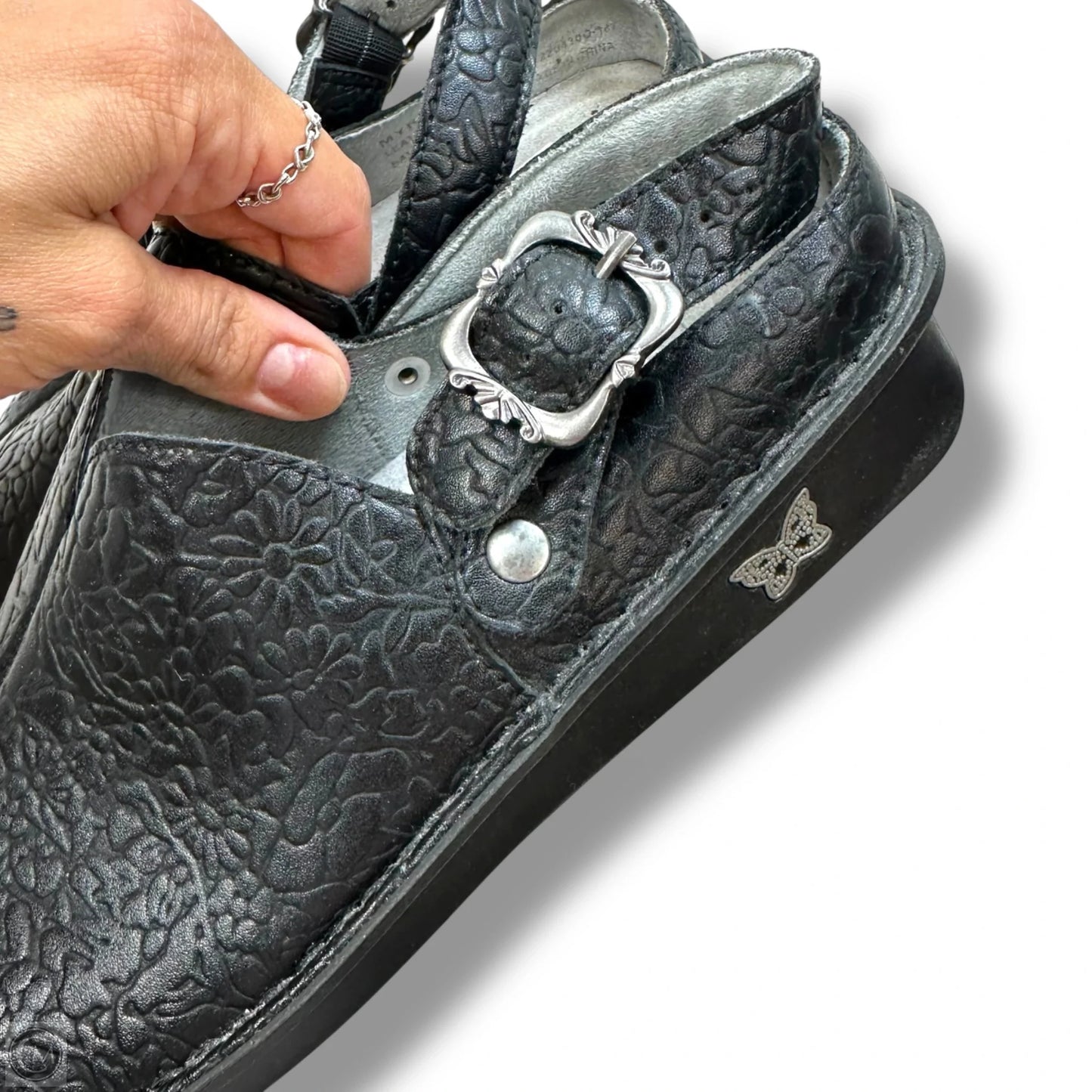 Shoes Flats By Alegria In Black, Size: 9