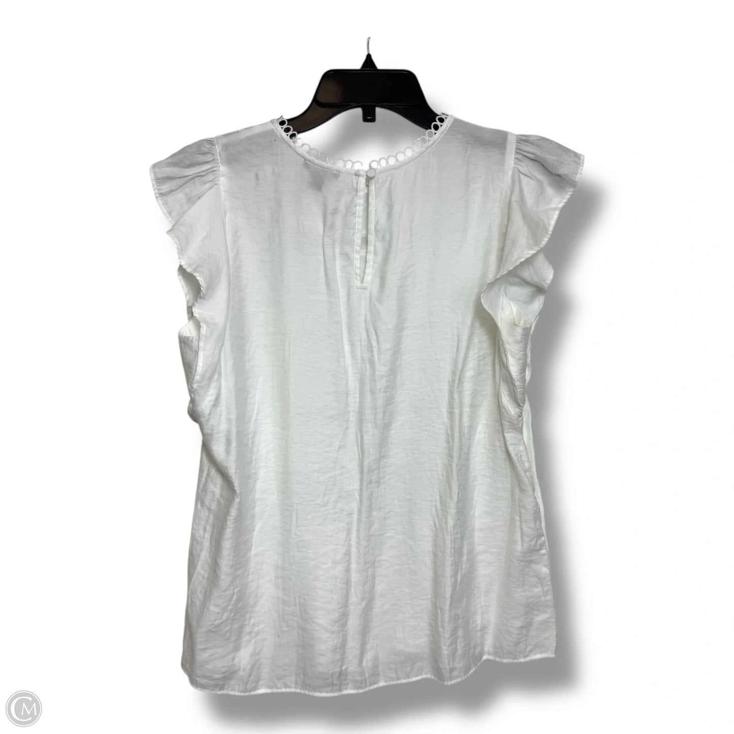 Top Sleeveless Basic By Ann Taylor In White, Size: M