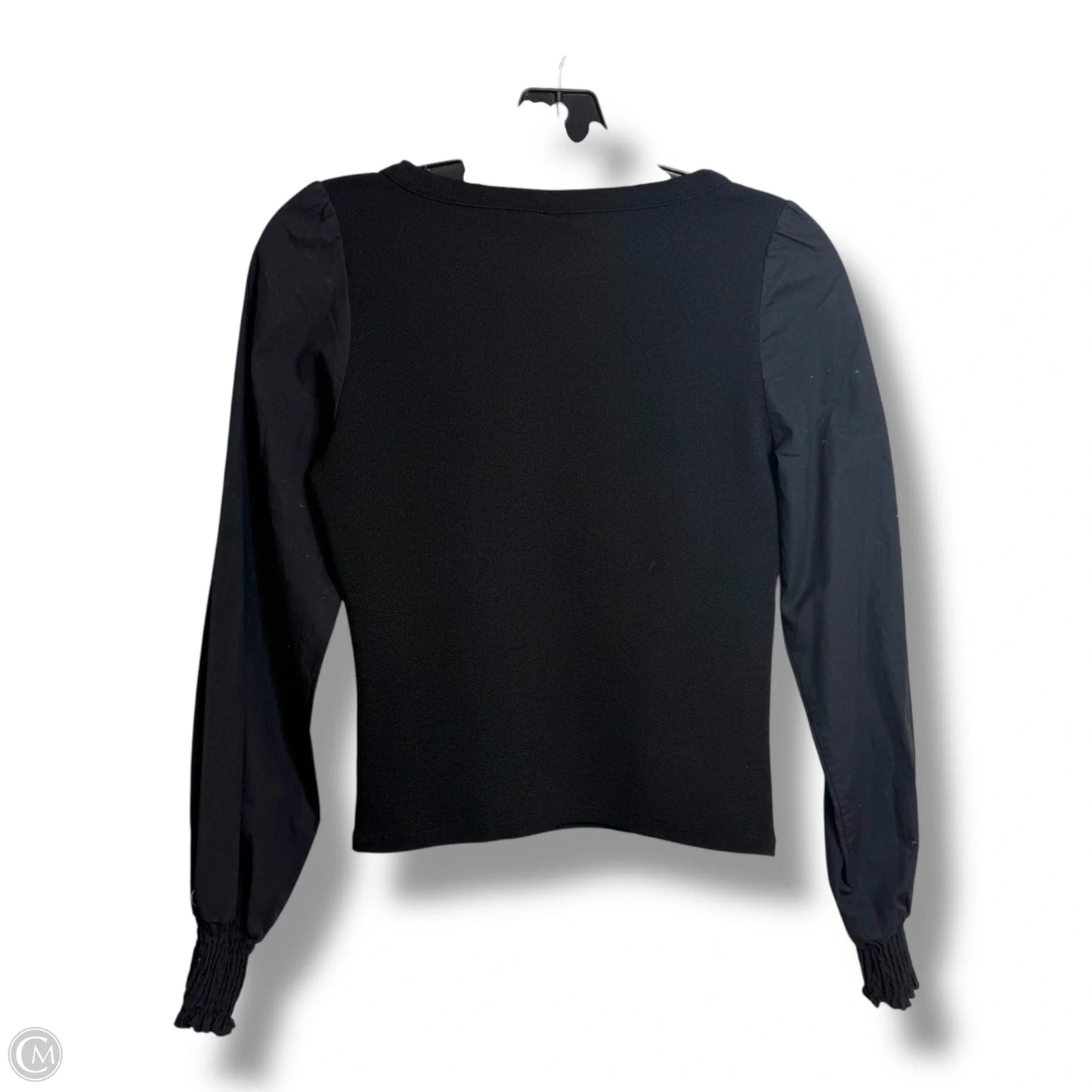 Top Long Sleeve Basic By Anthropologie In Black, Size: Xxs
