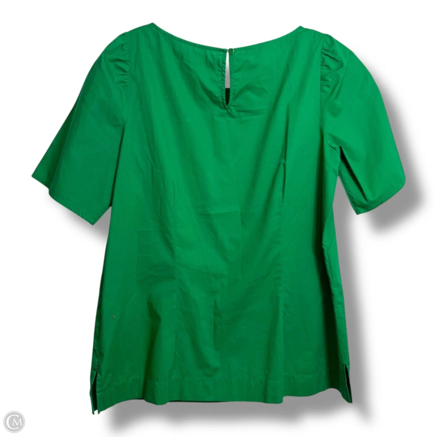 Top Short Sleeve Basic By Talbots In Green, Size: S