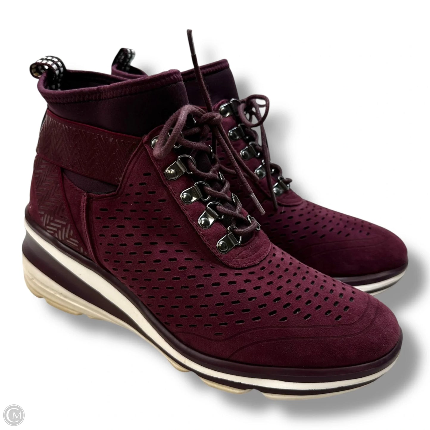 Shoes Sneakers By Jambu In Maroon, Size: 9