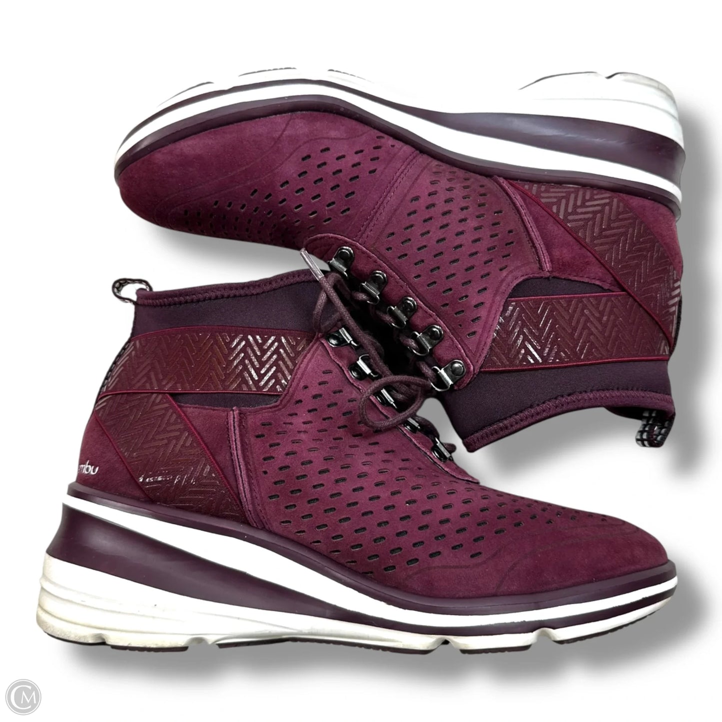Shoes Sneakers By Jambu In Maroon, Size: 9