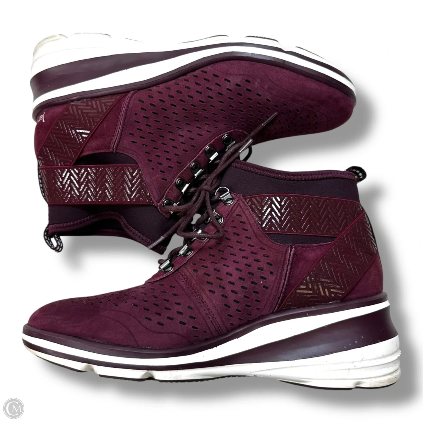 Shoes Sneakers By Jambu In Maroon, Size: 9