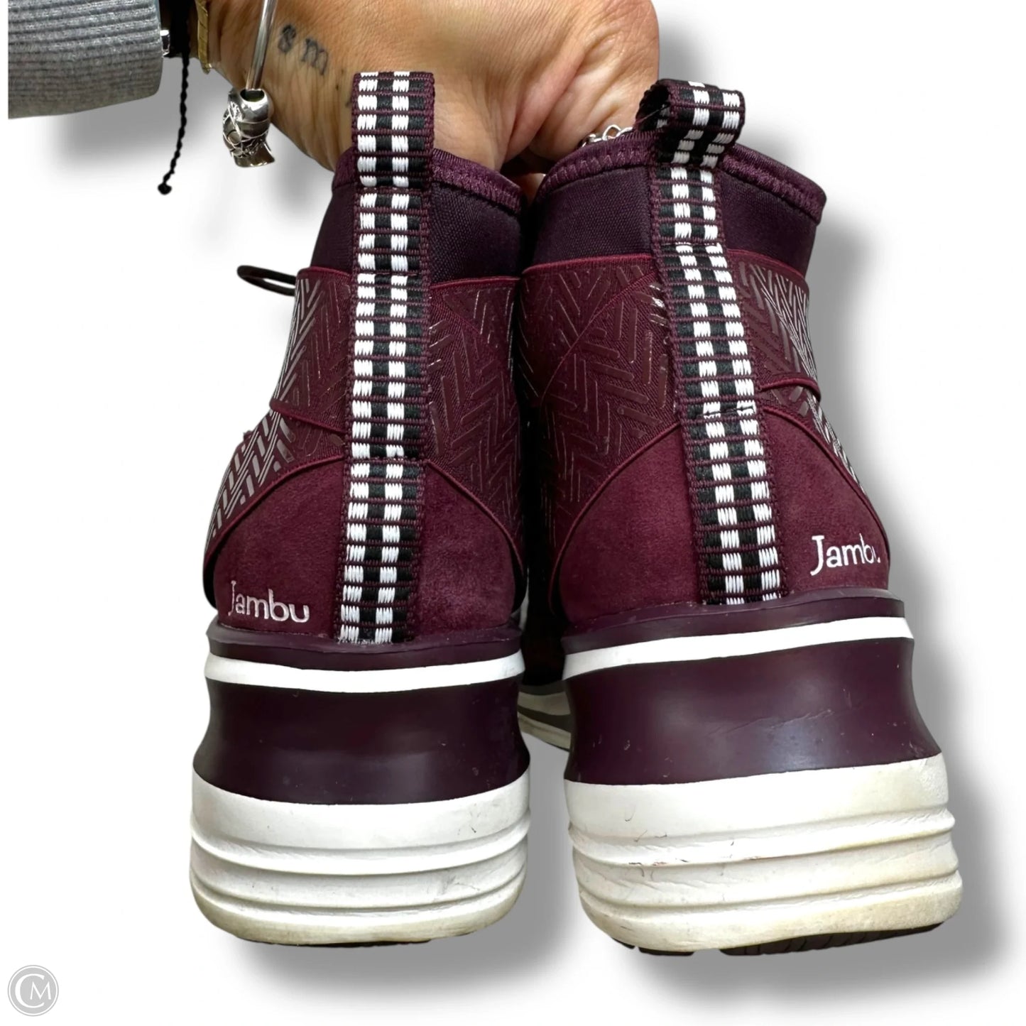 Shoes Sneakers By Jambu In Maroon, Size: 9
