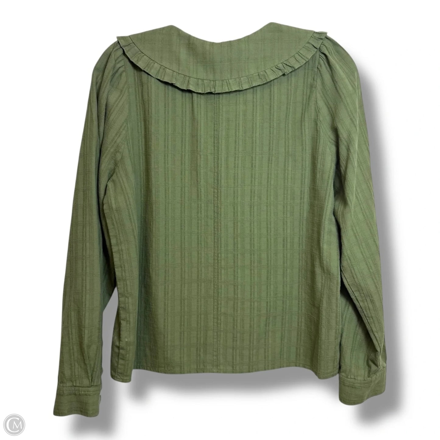 Top Long Sleeve Basic By Madewell In Green, Size: S